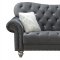 U4422 Sofa in Gray Velvet by Global w/Options