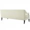 Concur Sofa in Ivory Velvet Fabric by Modway w/Options