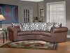 295 Sectional Sofa in Brown Microfiber