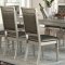 F2432 Dining Set 5Pc in Silver Finish by Boss w/ F1705 Chairs