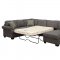 Big Kahuna Sectional Sofa in Charcoal Fabric w/Options