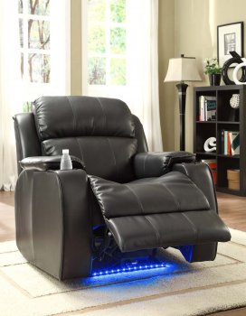 Jimmy Power Reclining Chair 9745BLK by Homelegance w/Massage [HERC-9745BLK Jimmy]