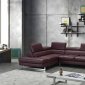 A761 Sectional Sofa in Maroon Leather by J&M