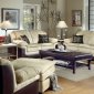 Two-Tone Contemporary Living Room w/Solid Wood Feet