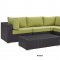 Convene Outdoor Patio Sectional Set 5Pc EEI-2172 by Modway