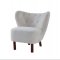 Zusud Accent Chair AC00228 in White Teddy Sherpa by Acme