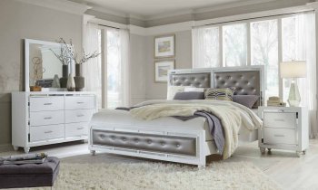 Mackenzie Bedroom Set in White by Global w/Options [GFBS-Mackenzie]