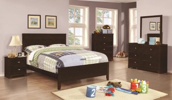 400771 Ashton Kids Bedroom 3Pc Set in Cappuccino by Coaster [CRKB-400771 Ashton]