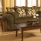 Ferris Chestnut Fabric Modern Living Room Sofa & Loveseat Set