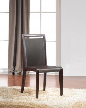 Modern Dining Chair Set of 2 by J&M in Chocolate [JMDC-Modern]