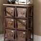 Amara 6403 Iron 6-Drawer Chest by Homelegance w/Casters