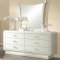 Bellagio Bedroom Set 20390 High Gloss Ivory & Silver Croc - Acme