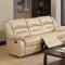 9243 Reclining Sofa in Cream Bonded Leather w/Options