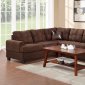 F7627 Sectional Sofa by Boss in Chocolate Microfiber