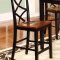 D160-5 Counter Height Dining Set 5Pc in Cherry & Black