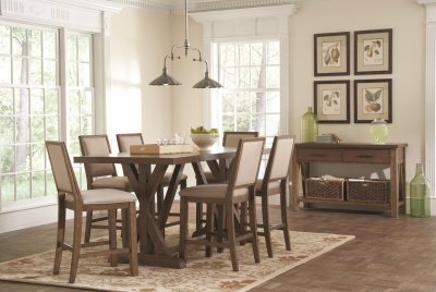 Bridgeport 105528 Counter Height Dining Table Coaster w/Options