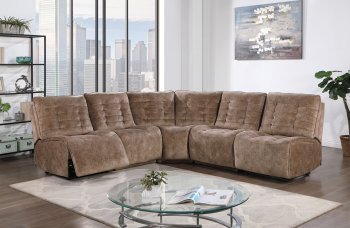 U6066 Modular Power Motion Sectional Sofa Domino Smoke by Global [GFSS-U6066 Domino Smoke]