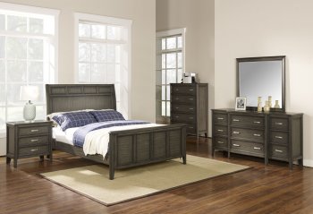 Richfield Bedroom Set 5Pc 117S in Smoke by NCFurniture [NFBS-00-117S-Richfield Smoke]