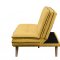 Savilla Adjustable Sofa 57160 in Yellow Linen Fabric by Acme