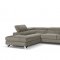 Sparta Sectional Sofa in Fabric by J&M w/Stainless Steel Legs