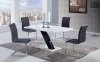 D490DT Dining Set 5Pc w/490DC Black Chairs by Global Furniture