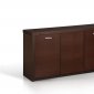 Burn Beech Finish Modern 3 Doors Buffet