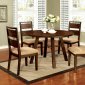 Dwayne CM3915RT 5Pc Dining Table Set in Dark Oak