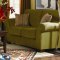 Olive or Tan Velvet Contemporary Casual Sofa & Loveseat Set