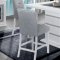 Monaco Bar Stool Set of 4 in Light Gray Velvet by Global