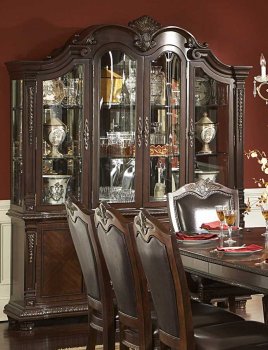 Palace 1394-50 Buffet w/Hutch in Cherry by Homelegance [HEBU-1394-50 Palace]