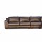 Mocca Top Grain Leather Modern Zen Sectional Sofa w/Options