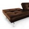 Chocolate, Black or White Leatherette Modern Convertible sofa