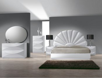 Paris Bedroom in Gloss White by Chintaly w/Options [CYBS-Paris]