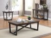 Sixten 3Pc Coffee & End Table Set CM4378 in Dark Oak & Gray