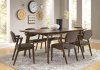 Malone Dining Room 5Pc Set 105351 Dark Walnut Coaster w/Options