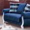 Montreal Sofa Bed in Blue Fabric by Empire w/Options