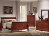 Cherry Finish Traditional 5Pc Bedroom Set w/Queen Size Bed