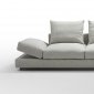 Vasto Sectional Sofa in Light Fabric by VIG