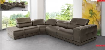 Brown Full Italian Leather Modern Stylish Sectional Sofa [EFSS-Bilbao]