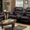 9171/9241 Reclining Sofa in Black Bonded Leather w/Options