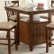 Arlington Counter Ht Dinette Set 5Pc CM3037PT in Brown Cherry