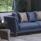 Selegno Melson Navy Sofa Bed in Fabric by Istikbal w/Options