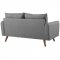 Revive Sofa & Loveseat Set in Light Gray Fabric by Modway