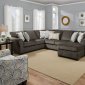 1657 Sectional Sofa in Harlow Ash Fabric by Simmons w/Options