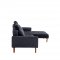 Summer Sectional Sofa in Dark Blue Fabric by ESF