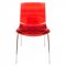 Astor Set of 4 Dining Chairs AC20TR in Red by LeisureMod