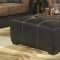 Brown Microfiber Stylish Sofa & Loveseat Set w/Dark Bycast Base