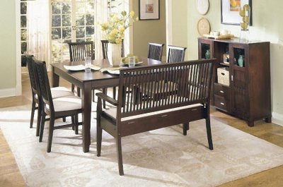 Rich Merlot Finish Contemporary 5Pc Dinette Set