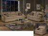 Mocha Fabric Contemporary Sofa & Loveseat Set w/Optional Items