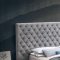 LCL-B01 Upholstered Bed in Gray Velvet